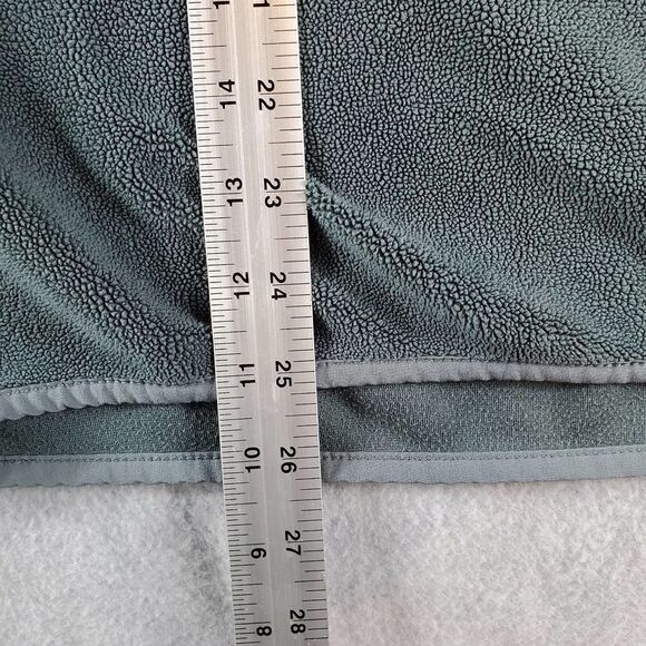 32 Degrees Heat Sweater Womens Medium Green Fleece 1/4 Snap Pullover - Picture 3 of 4